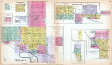 Beloit, Morton, Victor, Waconda Springs, Asherville, Vining, Clifton, Central Clifton, Hanover, Hollenberg, Kansas State Atlas 1887